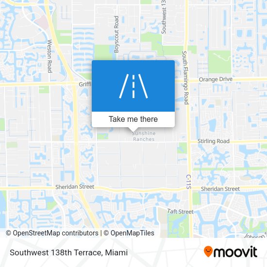 Mapa de Southwest 138th Terrace