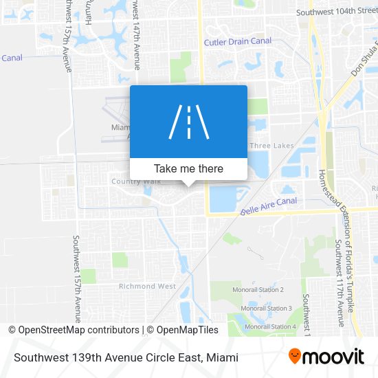 Mapa de Southwest 139th Avenue Circle East