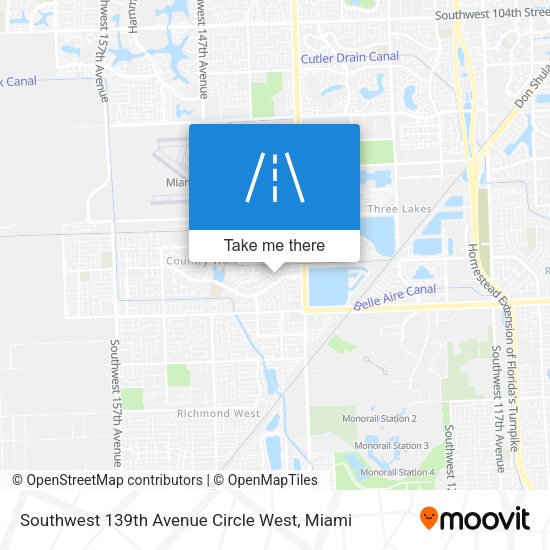 Southwest 139th Avenue Circle West map