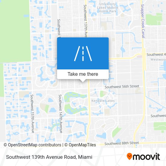 Mapa de Southwest 139th Avenue Road
