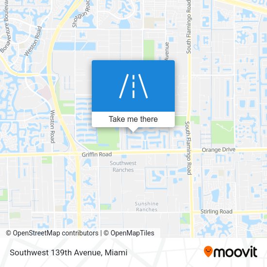 Southwest 139th Avenue map