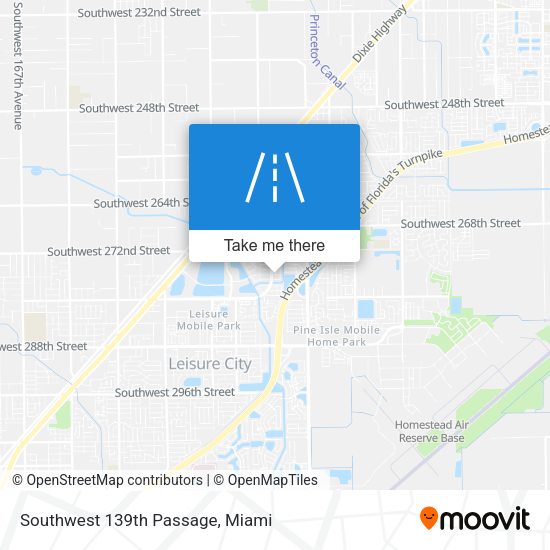 Southwest 139th Passage map
