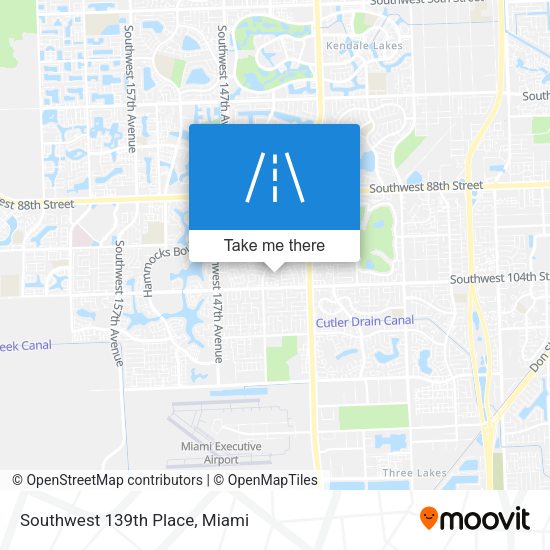 Southwest 139th Place map