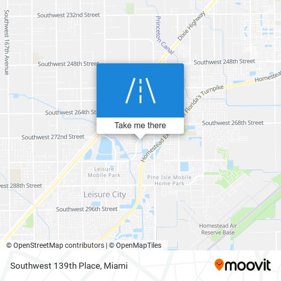 Mapa de Southwest 139th Place