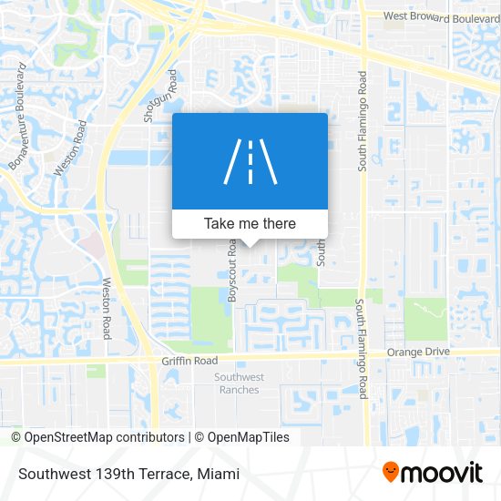 Southwest 139th Terrace map