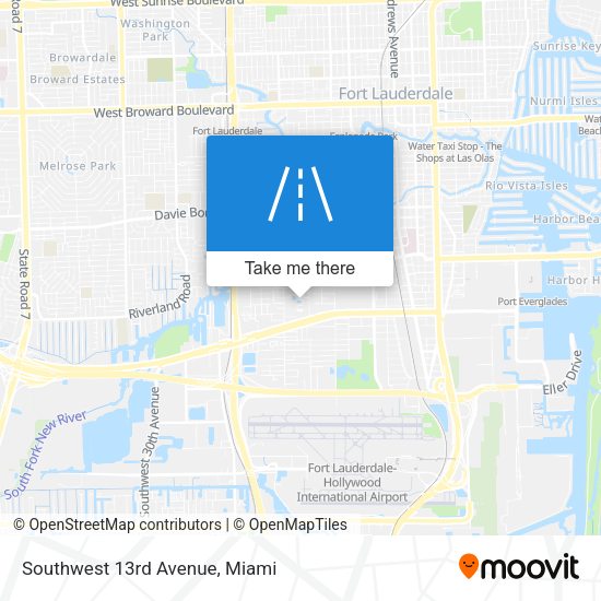 Southwest 13rd Avenue map