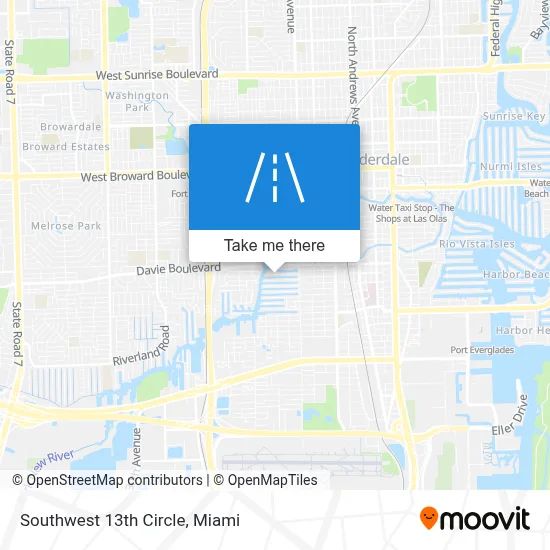 Southwest 13th Circle map