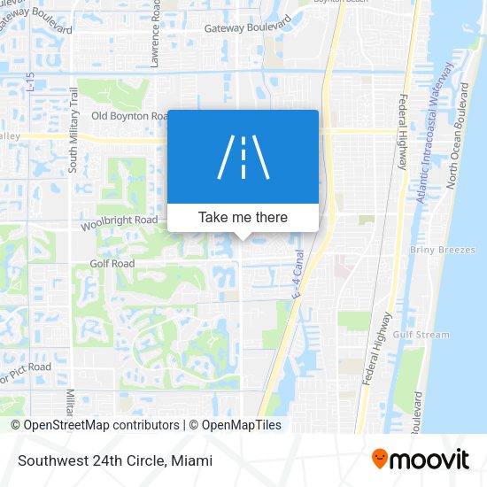 Southwest 24th Circle map