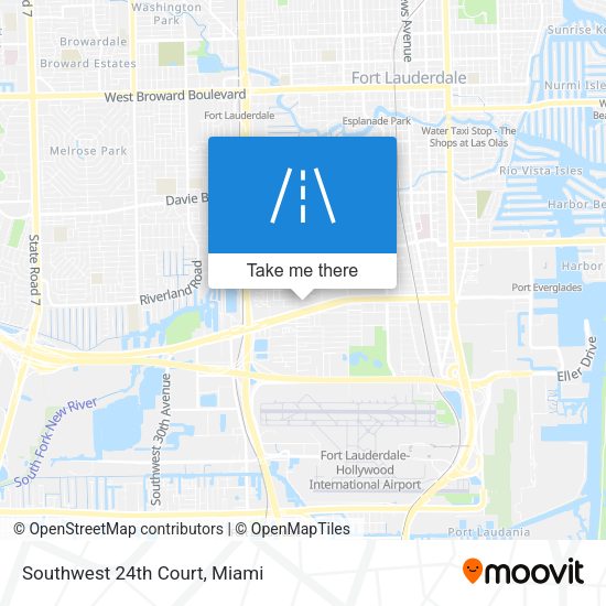 Mapa de Southwest 24th Court