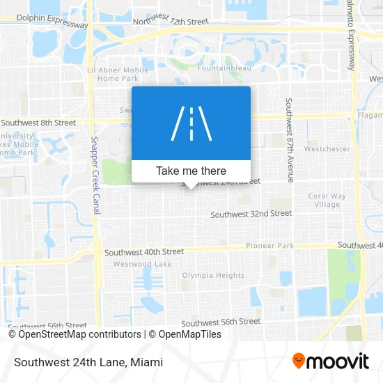 Southwest 24th Lane map