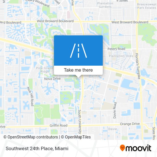 Mapa de Southwest 24th Place