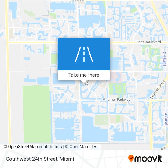 Mapa de Southwest 24th Street