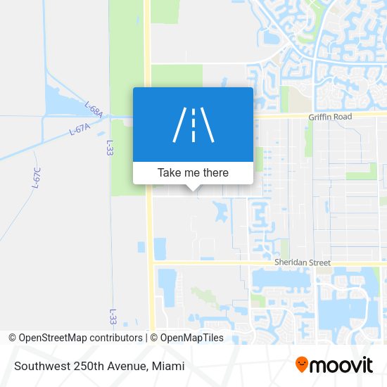 Southwest 250th Avenue map