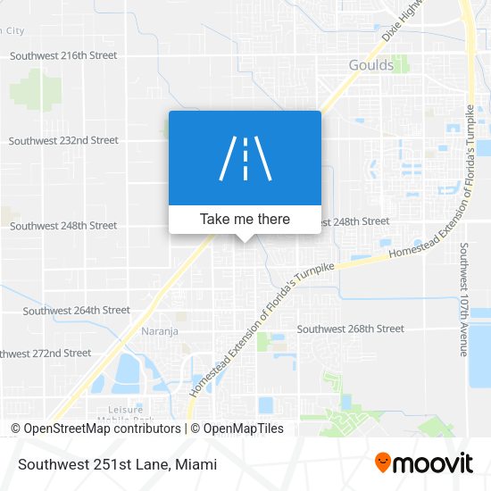 Mapa de Southwest 251st Lane