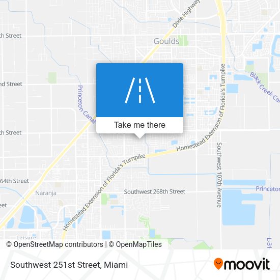 Mapa de Southwest 251st Street