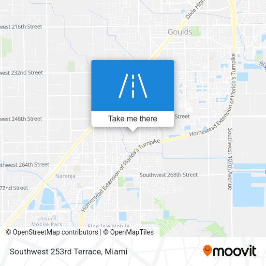 Mapa de Southwest 253rd Terrace