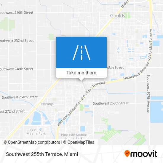 Mapa de Southwest 255th Terrace
