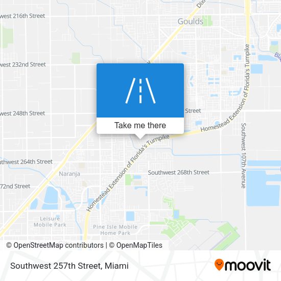 Southwest 257th Street map
