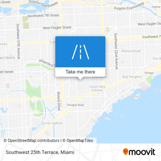 Mapa de Southwest 25th Terrace