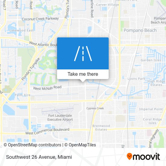 Mapa de Southwest 26 Avenue