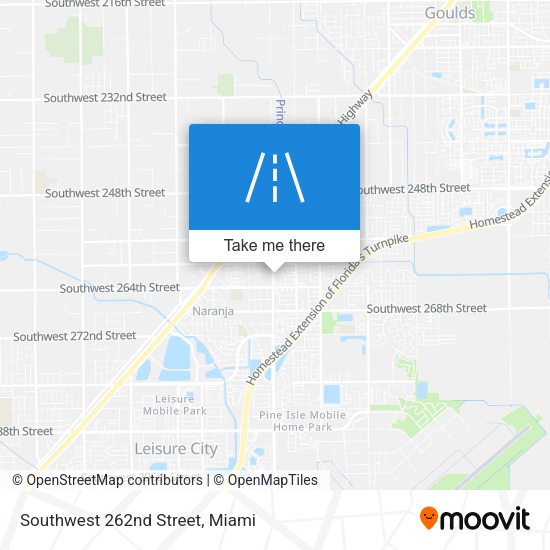 Southwest 262nd Street map