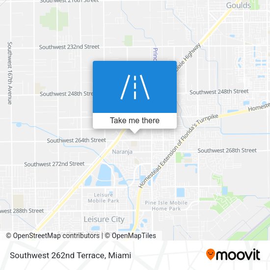 Mapa de Southwest 262nd Terrace
