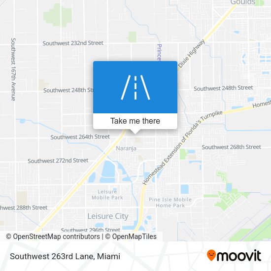 Mapa de Southwest 263rd Lane