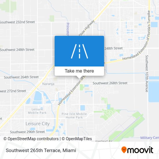 Mapa de Southwest 265th Terrace