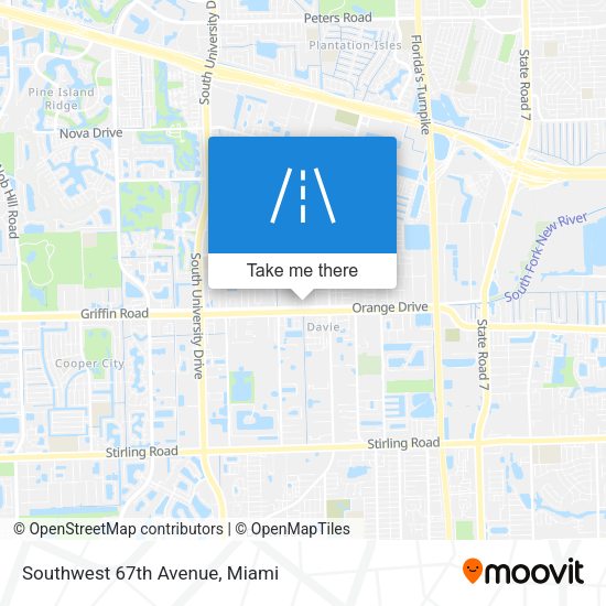 Southwest 67th Avenue map