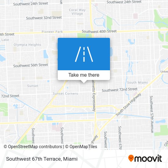 Southwest 67th Terrace map