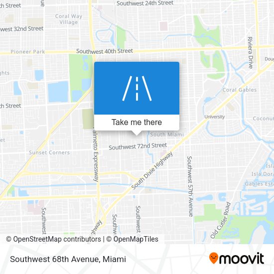 Southwest 68th Avenue map