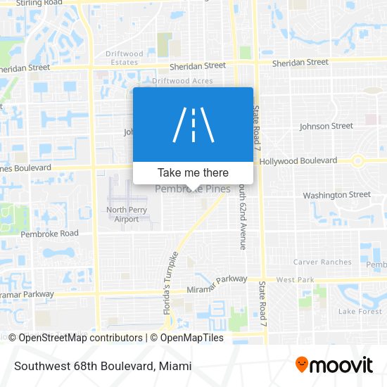 Mapa de Southwest 68th Boulevard