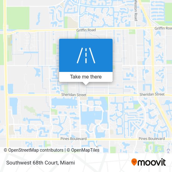 Southwest 68th Court map
