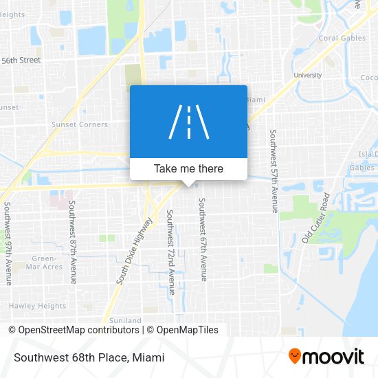 Mapa de Southwest 68th Place