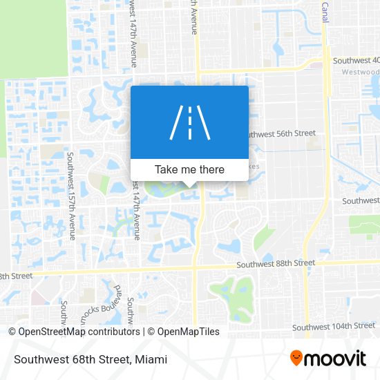 Mapa de Southwest 68th Street