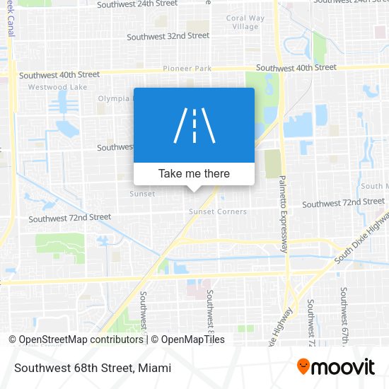 Mapa de Southwest 68th Street