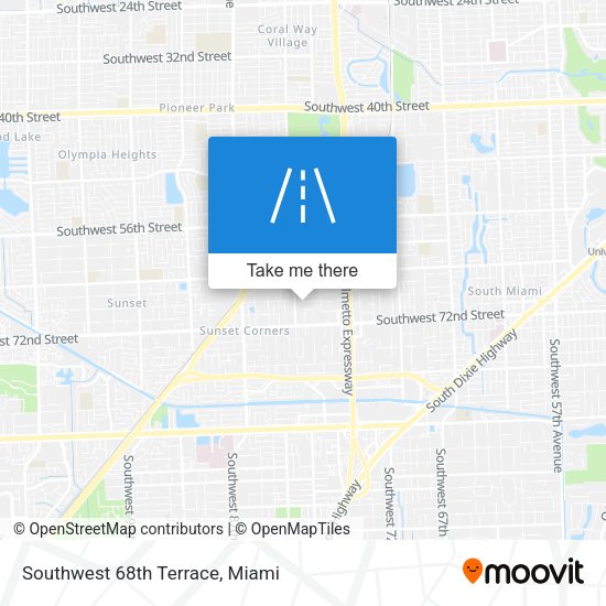 Southwest 68th Terrace map