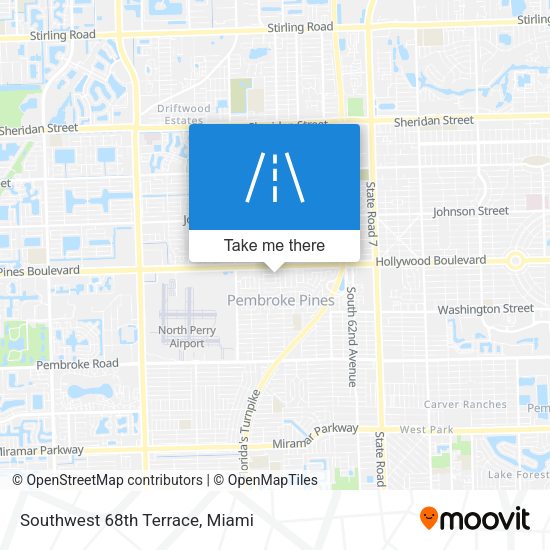Southwest 68th Terrace map