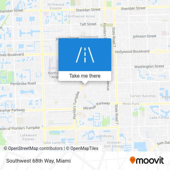 Mapa de Southwest 68th Way