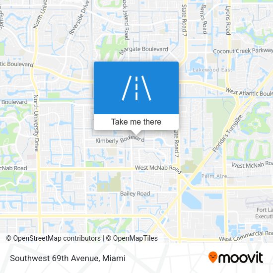Mapa de Southwest 69th Avenue