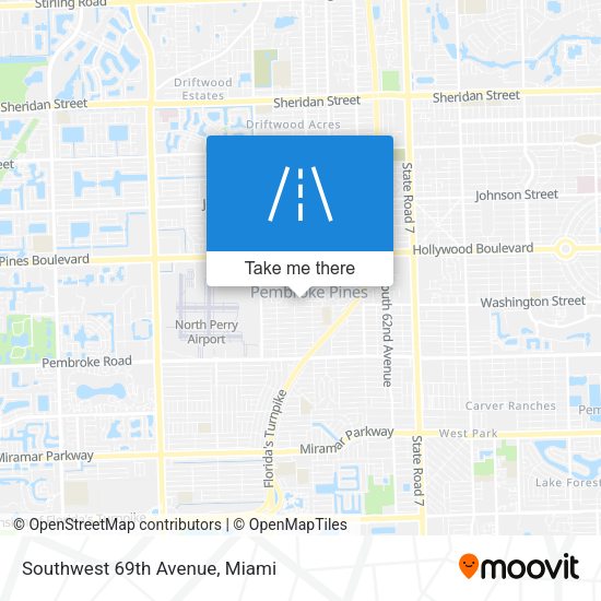 Southwest 69th Avenue map