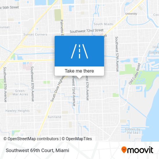 Mapa de Southwest 69th Court