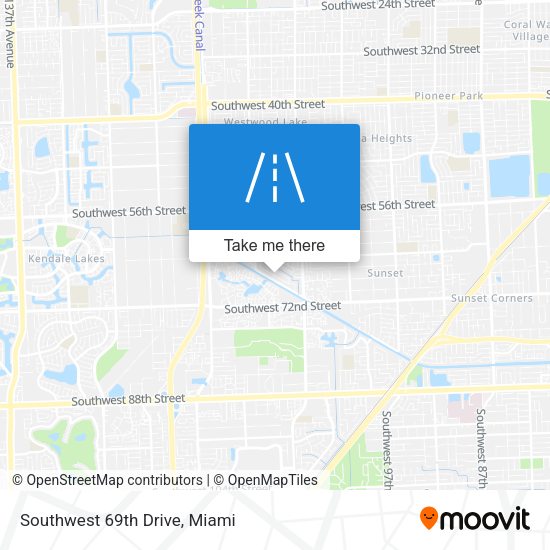 Mapa de Southwest 69th Drive
