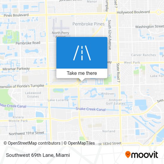 Mapa de Southwest 69th Lane