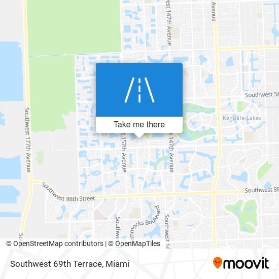 Southwest 69th Terrace map