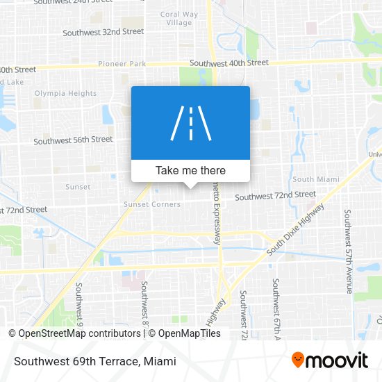 Mapa de Southwest 69th Terrace