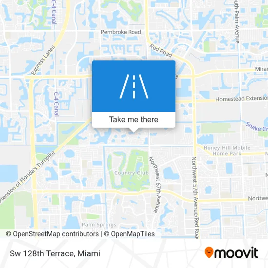 Sw 128th Terrace map
