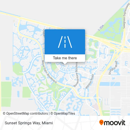 Sunset Springs Way map
