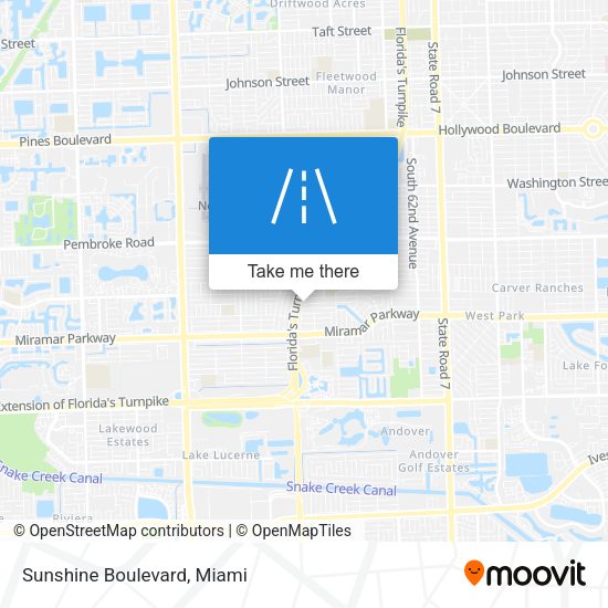 Mapa de Sunshine Boulevard