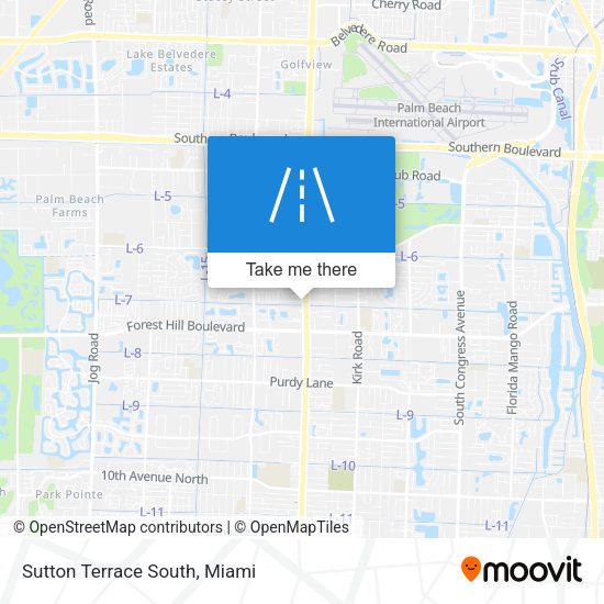 Mapa de Sutton Terrace South